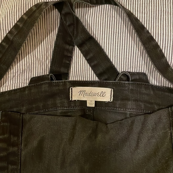 Madewell fitted black denim overalls - Picture 4 of 4